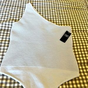 Abercrombie body suit light blue color size medium, ribbed sweater material